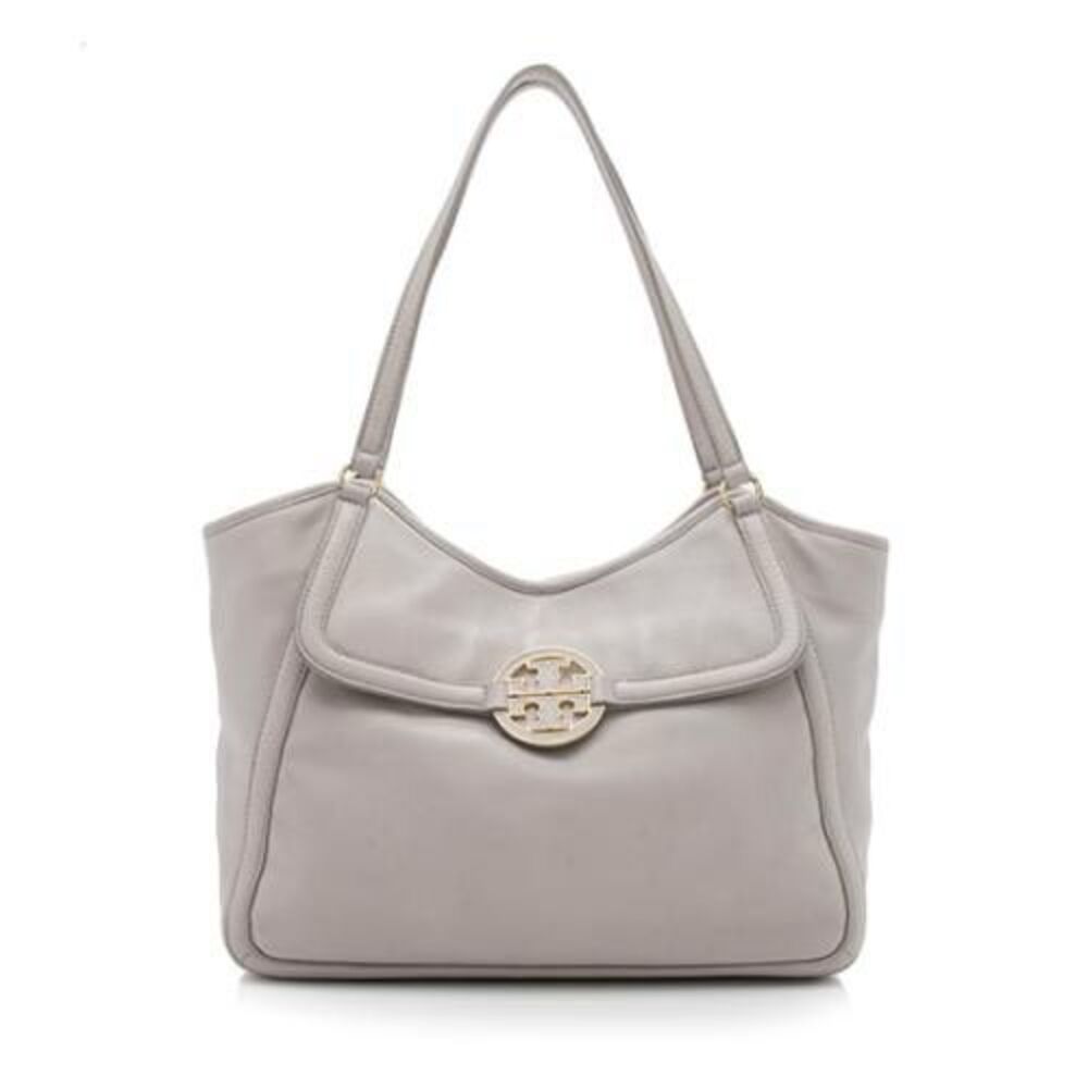 Tory Burch Amanda Easy Tote Light Gray MSRP $495